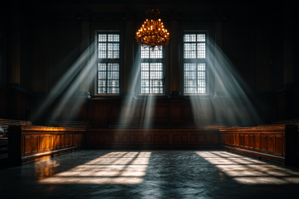 Lege zetels in de Tweede Kamer die de politieke onderhandelingen symboliseren
