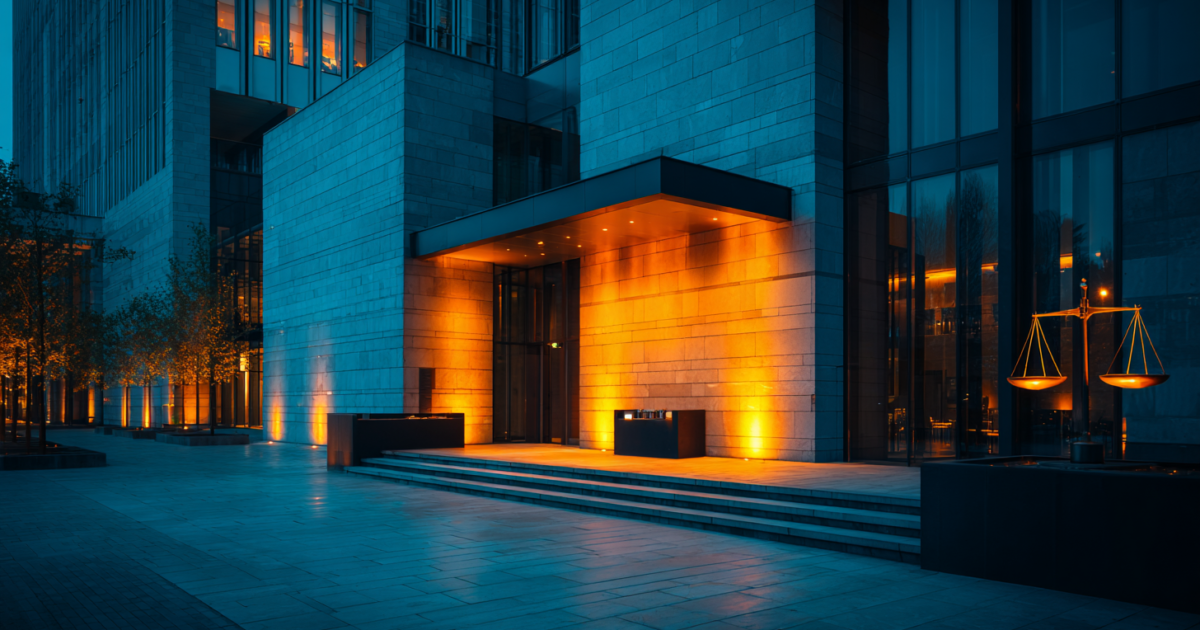 Professionele omgeving die ACM handhaving en regelgeving symboliseert