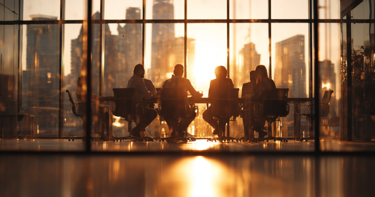 Ondernemers bespreken financiële documenten in moderne kantooromgeving