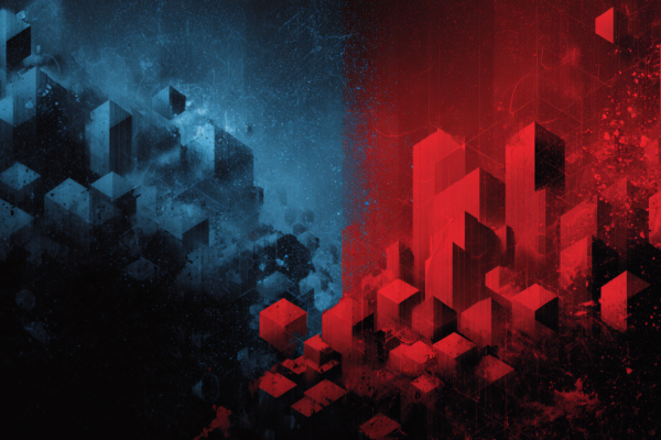 Conceptuele weergave van Amerikaanse-Chinese economische spanningen en investeringsstrategieën