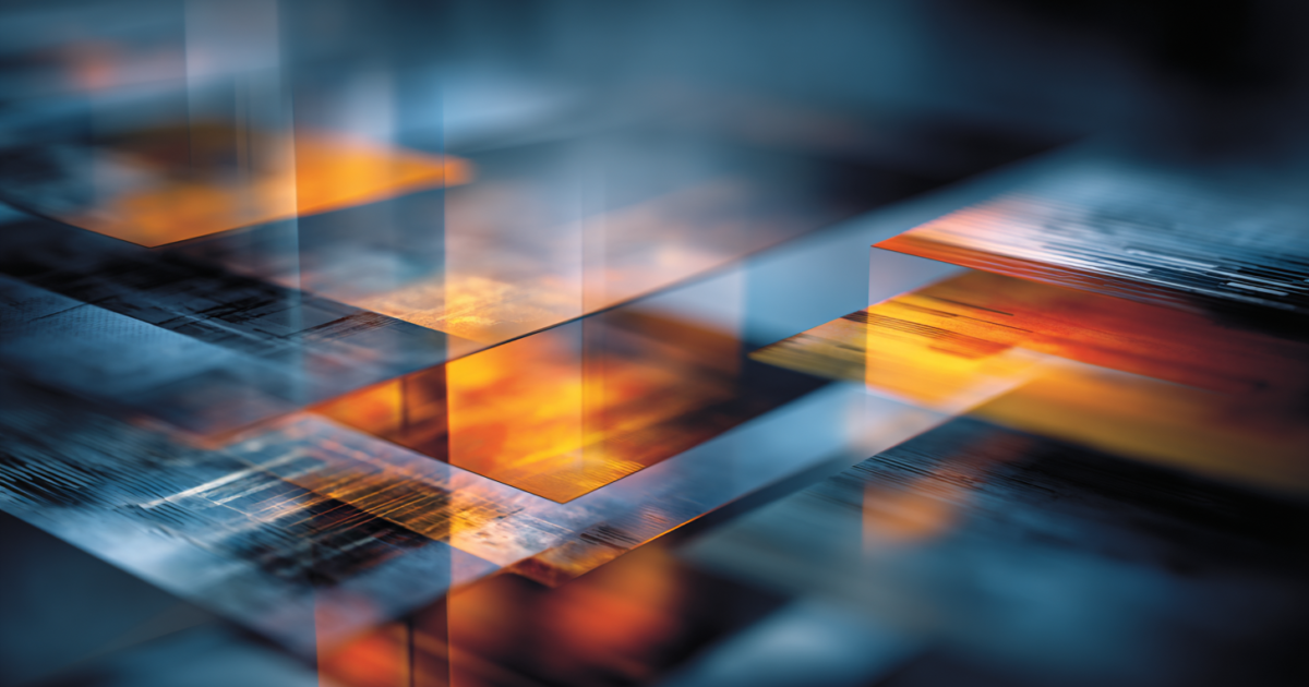 Abstracte weergave van gestructureerde overheidsfinanciering met geometrische patronen