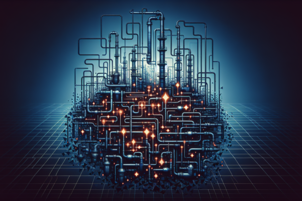 Conceptuele weergave van de overgang van traditionele naar nieuwe energieinfrastructuur