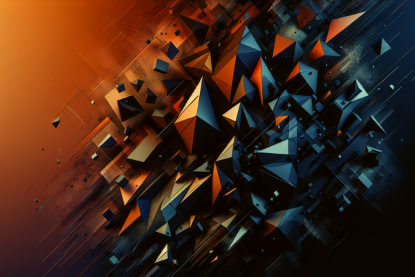 Abstracte weergave van verschuivende geopolitieke allianties en diplomatieke herstructurering