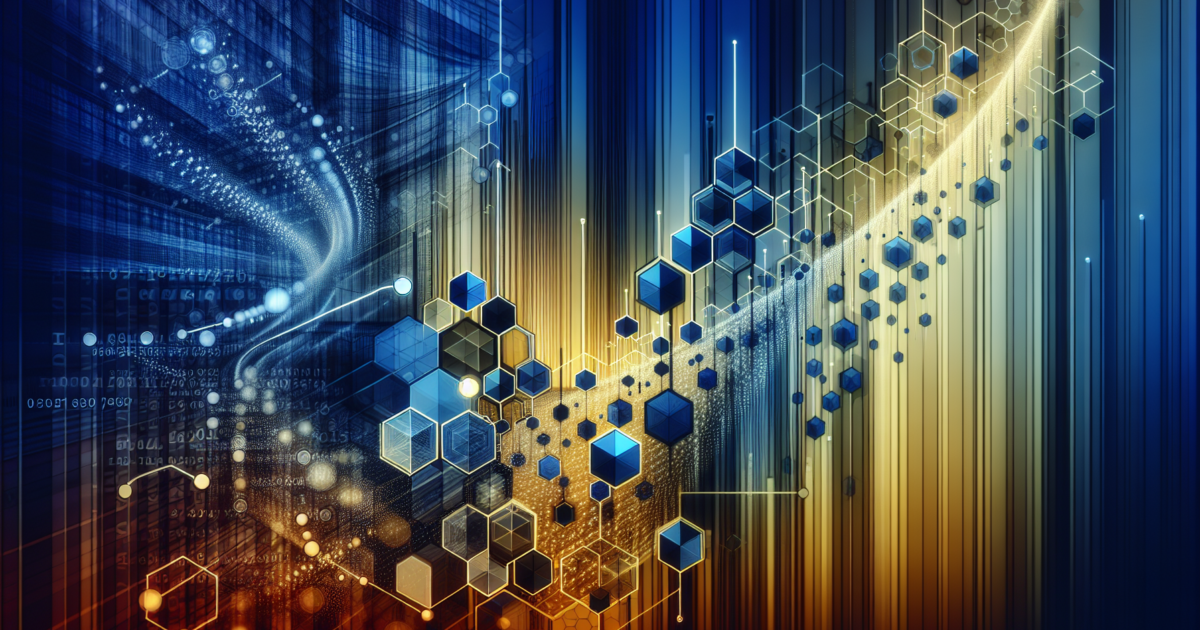 Abstracte weergave van Europees monetair beleid met geometrische patronen