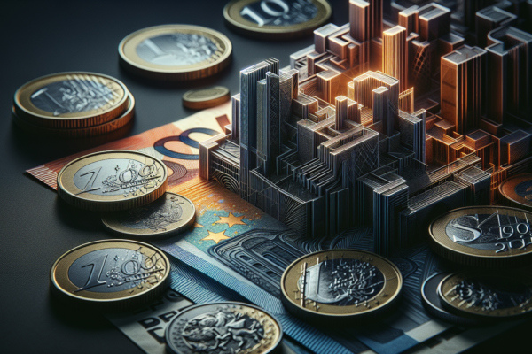 Close-up van eurobiljetten en munten die het onderwerp contante betalingen symboliseren