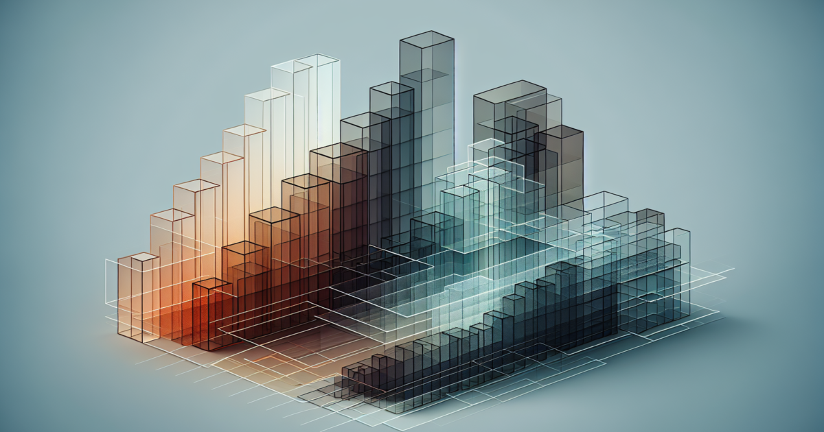 Abstract visuele representatie van sociale ongelijkheid en datameting
