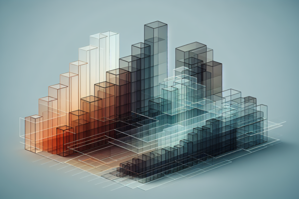 Abstract visuele representatie van sociale ongelijkheid en datameting