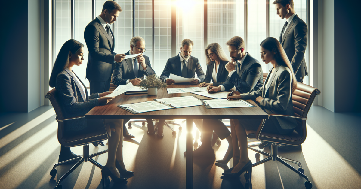 Professionele adviseurs bespreken bedrijfsopvolgingsplannen met ondernemers