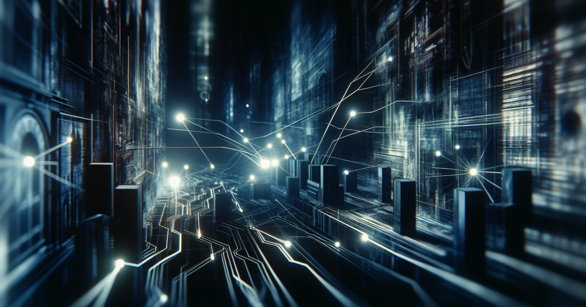 Conceptuele weergave van financiële netwerken en geldstromen