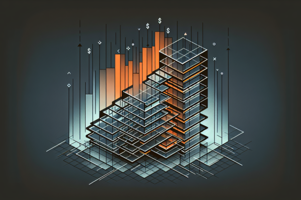 Abstracte weergave van belastingschijven en inflatie-effecten