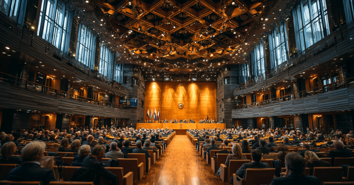 Overzicht van de Tweede Kamer tijdens een plenaire vergadering